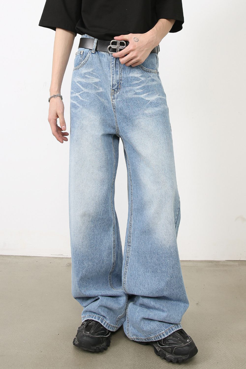 Men's Wide Leg Jeans - Tigbul's Variety Fashion Shop