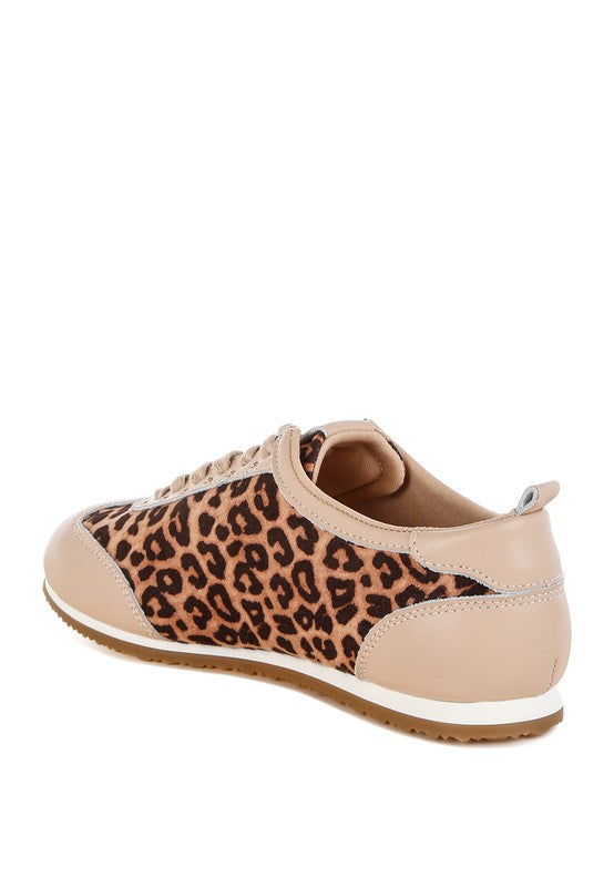 Narati Leopard Print Real Leather Sneakers - Tigbul's Variety Fashion Shop