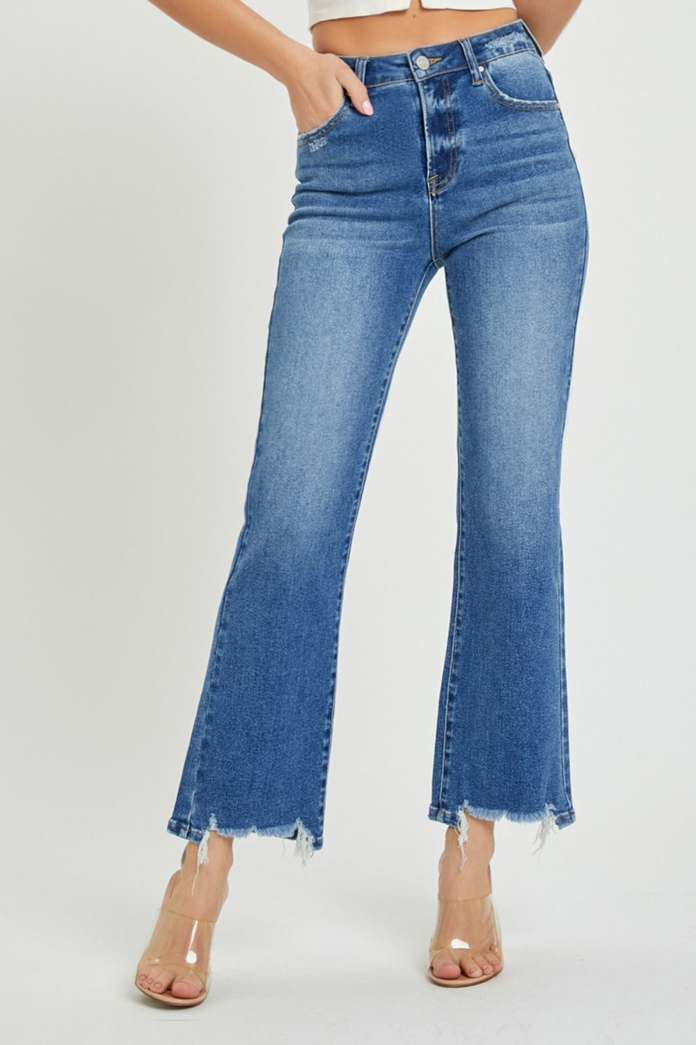 RISEN High Rise Straight Jeans - Tigbul's Variety Fashion Shop