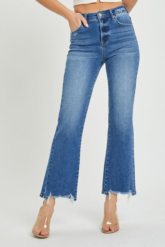 RISEN High Rise Straight Jeans - Tigbul's Variety Fashion Shop