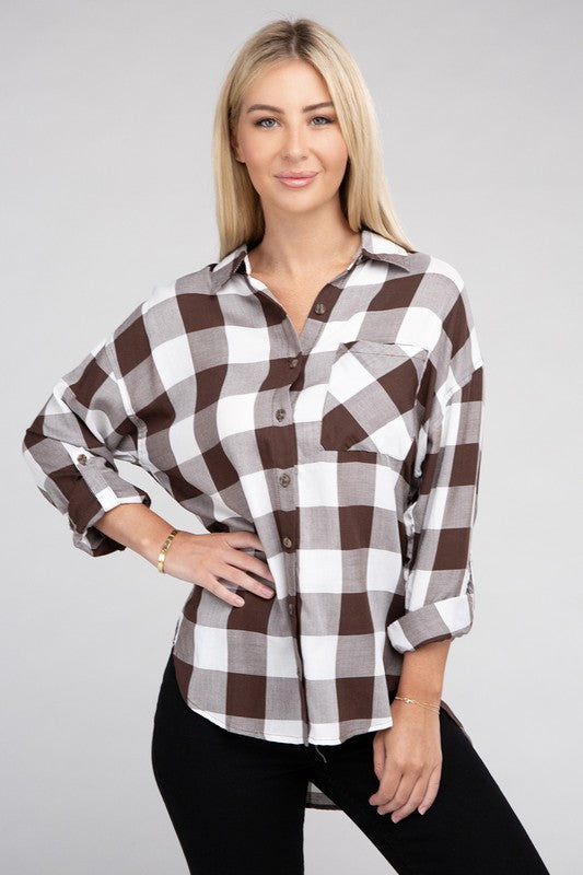 Classic Plaid Flannel Shirt - Tigbul's Variety Fashion Shop