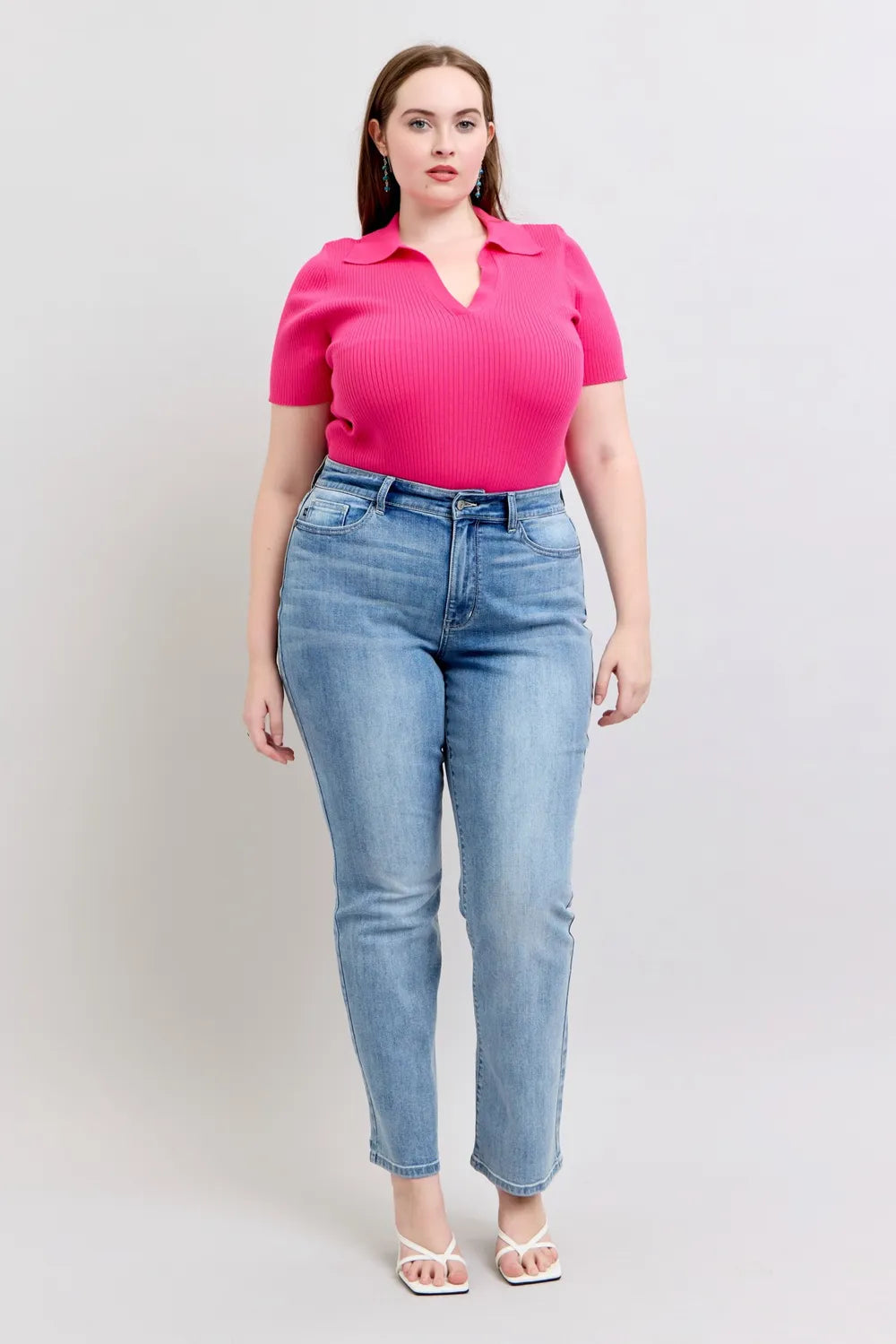Judy Blue Plus Size High Waist Dad Jeans - Tigbul's Variety Fashion Shop