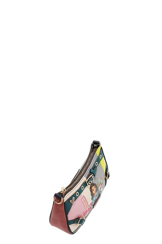 Nicole Lee USA Crescent Shaped Crossbody Bag - Tigbul's Variety Fashion Shop
