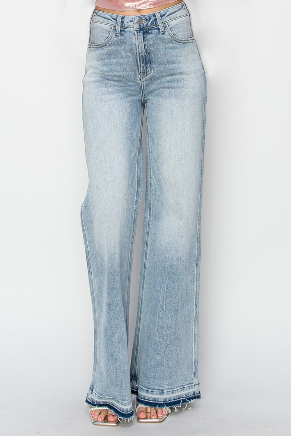 Risen Full Size High Rise Wide Leg Jeans - Tigbul's Variety Fashion Shop