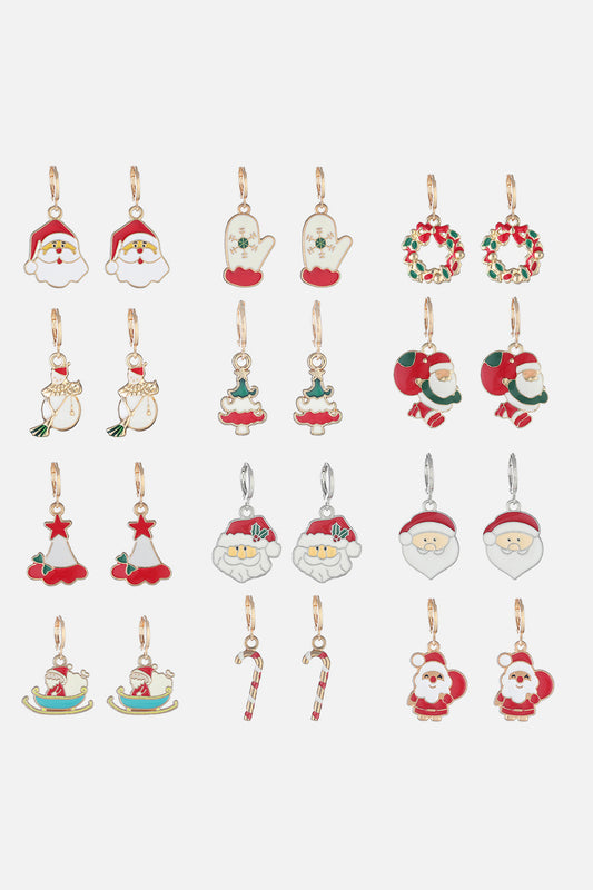 Christmas Theme Alloy Earrings - Tigbul's Variety Fashion Shop