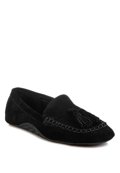 Kipstar Real Suede Leather Tassel Loafers - Tigbul's Variety Fashion Shop