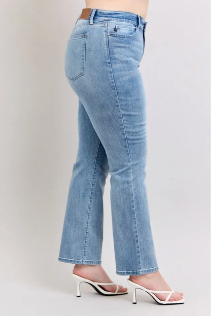 Judy Blue Plus Size High Waist Dad Jeans - Tigbul's Variety Fashion Shop