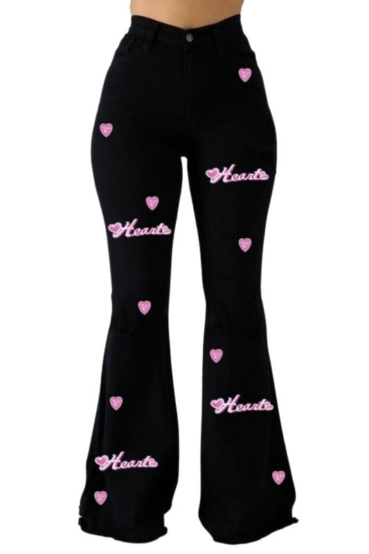 SweetHeart Bell Bottom Jean- Inseam 32 - Tigbul's Variety Fashion Shop