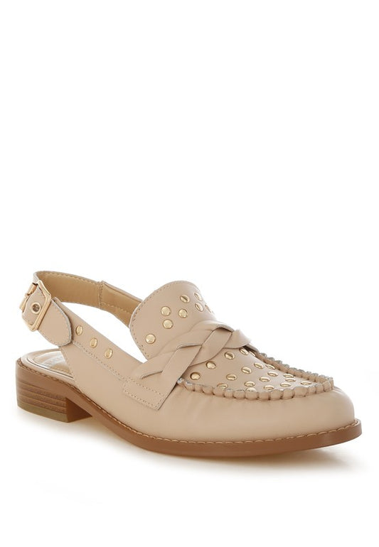 Remykin Braided Penny Strap Loafers - Tigbul's Variety Fashion Shop