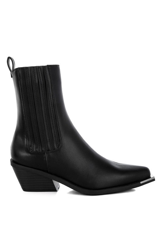 Jeffers High Ankle Black Chelsea Boots - Tigbul's Variety Fashion Shop