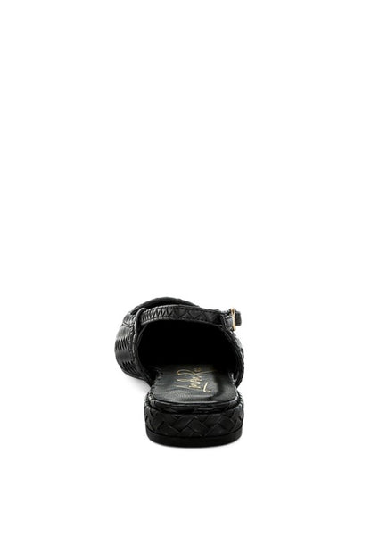 Kurina Woven Slingback Sandals - Tigbul's Variety Fashion Shop