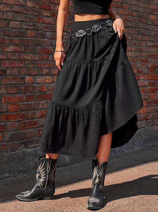 Tiered Midi Skirt - Tigbul's Variety Fashion Shop