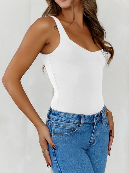 Solid Color Wide Strap Cami - Tigbul's Variety Fashion Shop