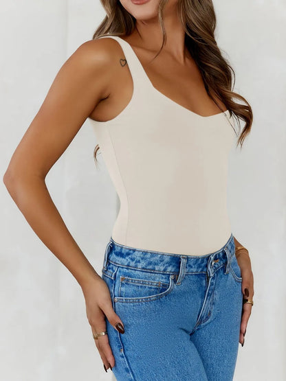 Solid Color Wide Strap Cami - Tigbul's Variety Fashion Shop
