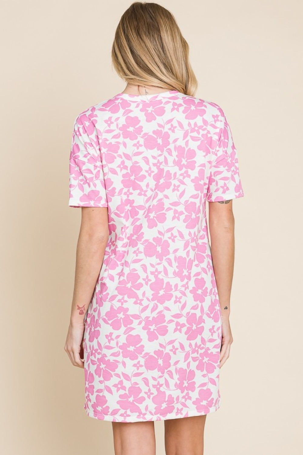 BOMBOM Floral Button Down Mini Dress - Tigbul's Variety Fashion Shop