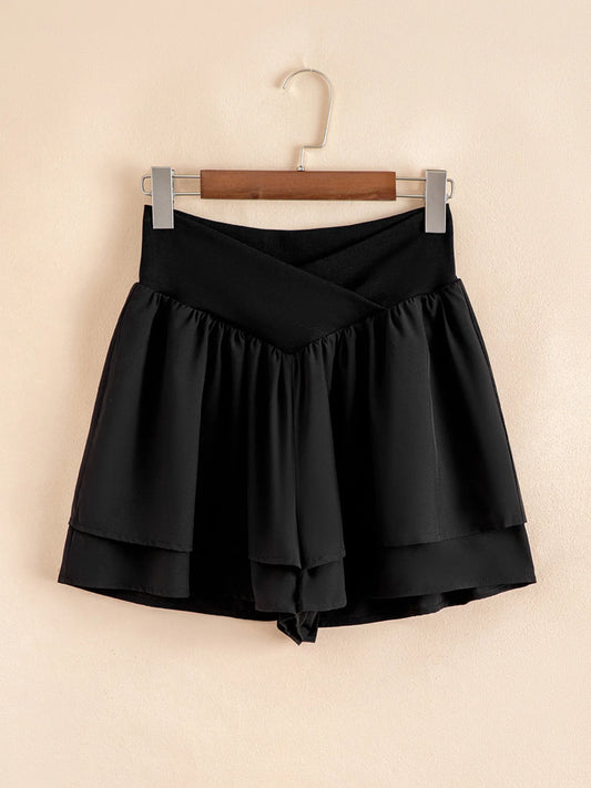 Layered Ruffle Shorts - Tigbul's Variety Fashion Shop