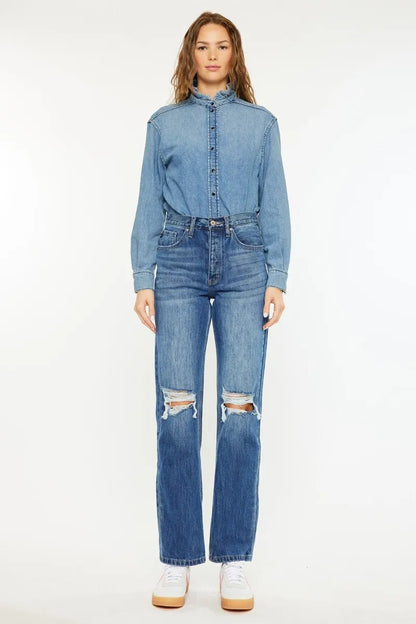 Kancan Ultra High Rise 90's Boyfriend Jeans - Tigbul's Variety Fashion Shop