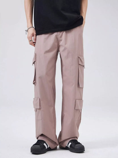 Men's Full Size Wide Leg Cargo Pants Plus Size - Tigbul's Variety Fashion Shop
