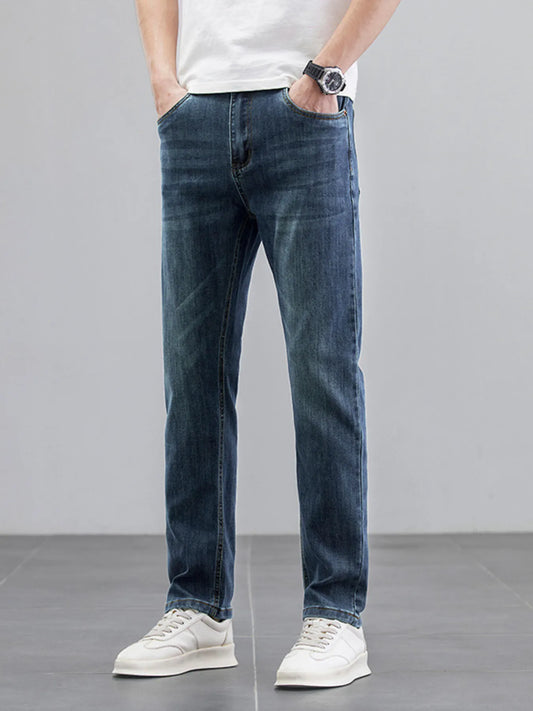 Men's Straight Leg Wash Jeans - Tigbul's Variety Fashion Shop