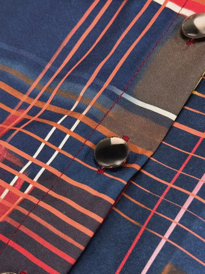 Plaid Long Sleeve Shirt Dress - Tigbul's Variety Fashion Shop