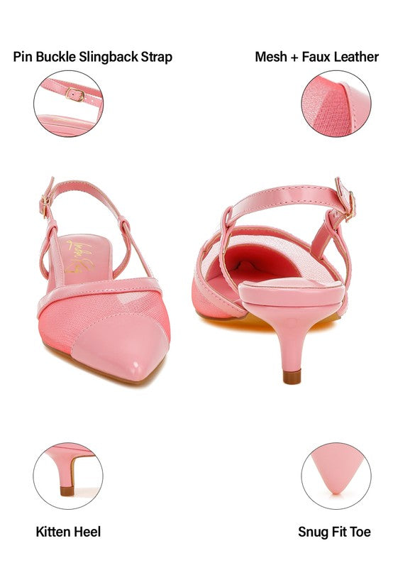 Temptress Mesh Slingback Sandals - Tigbul's Variety Fashion Shop