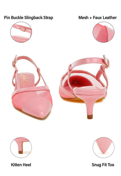 Temptress Mesh Slingback Sandals - Tigbul's Variety Fashion Shop