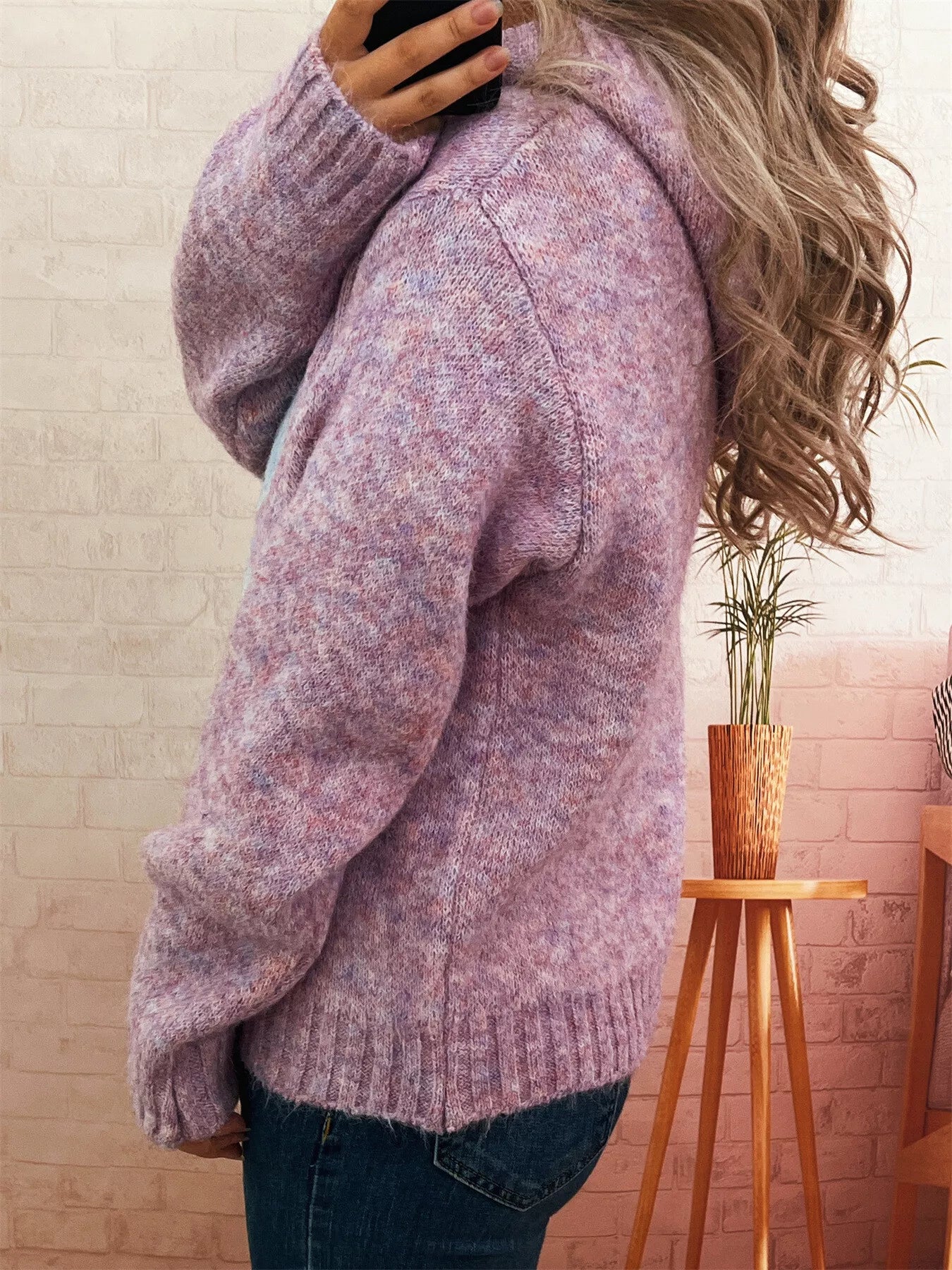 Flower Long Sleeve Hooded Sweater - Tigbul's Variety Fashion Shop