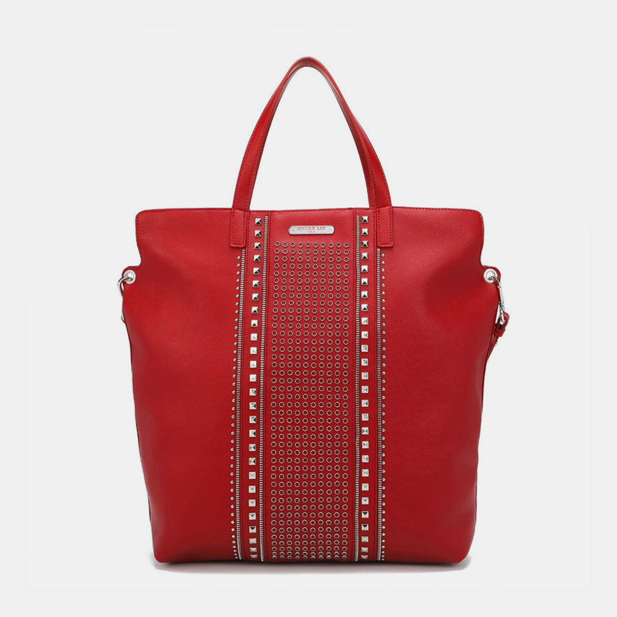 Nicole Lee USA Studded Large Tote Bag - Tigbul's Variety Fashion Shop