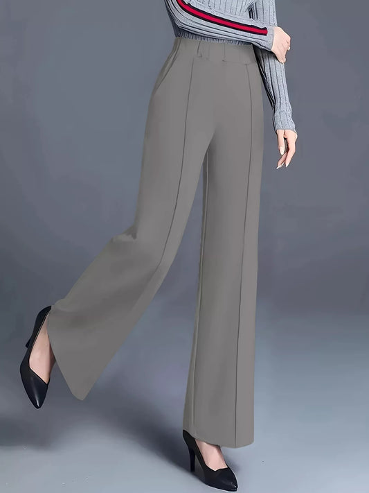 High-Waisted Wide Leg Pants - Tigbul's Variety Fashion Shop
