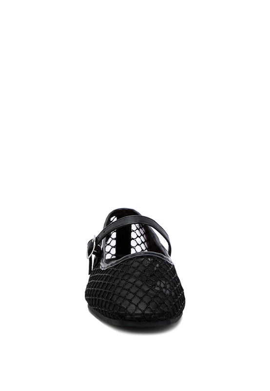 Averona Mesh Mary Jane Flats - Tigbuls Variety Fashion