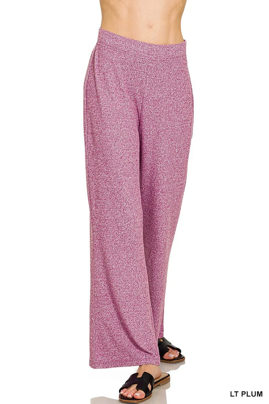 Zenana Soft Elastic Waisted Flare Pants - Tigbul's Variety Fashion Shop