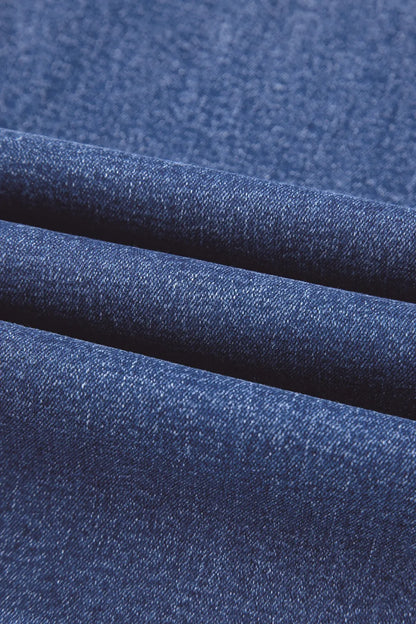 High-Waisted Wide-Leg Vintage Wash Jeans - Tigbul's Variety Fashion Shop