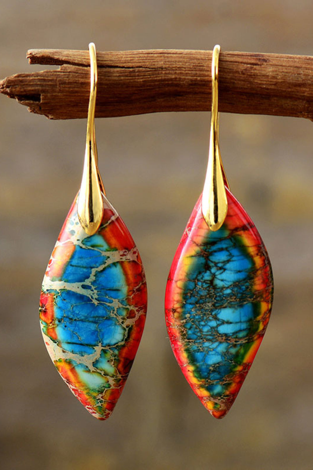 Handmade Natural Stone Dangle Earrings - Tigbuls Variety Fashion