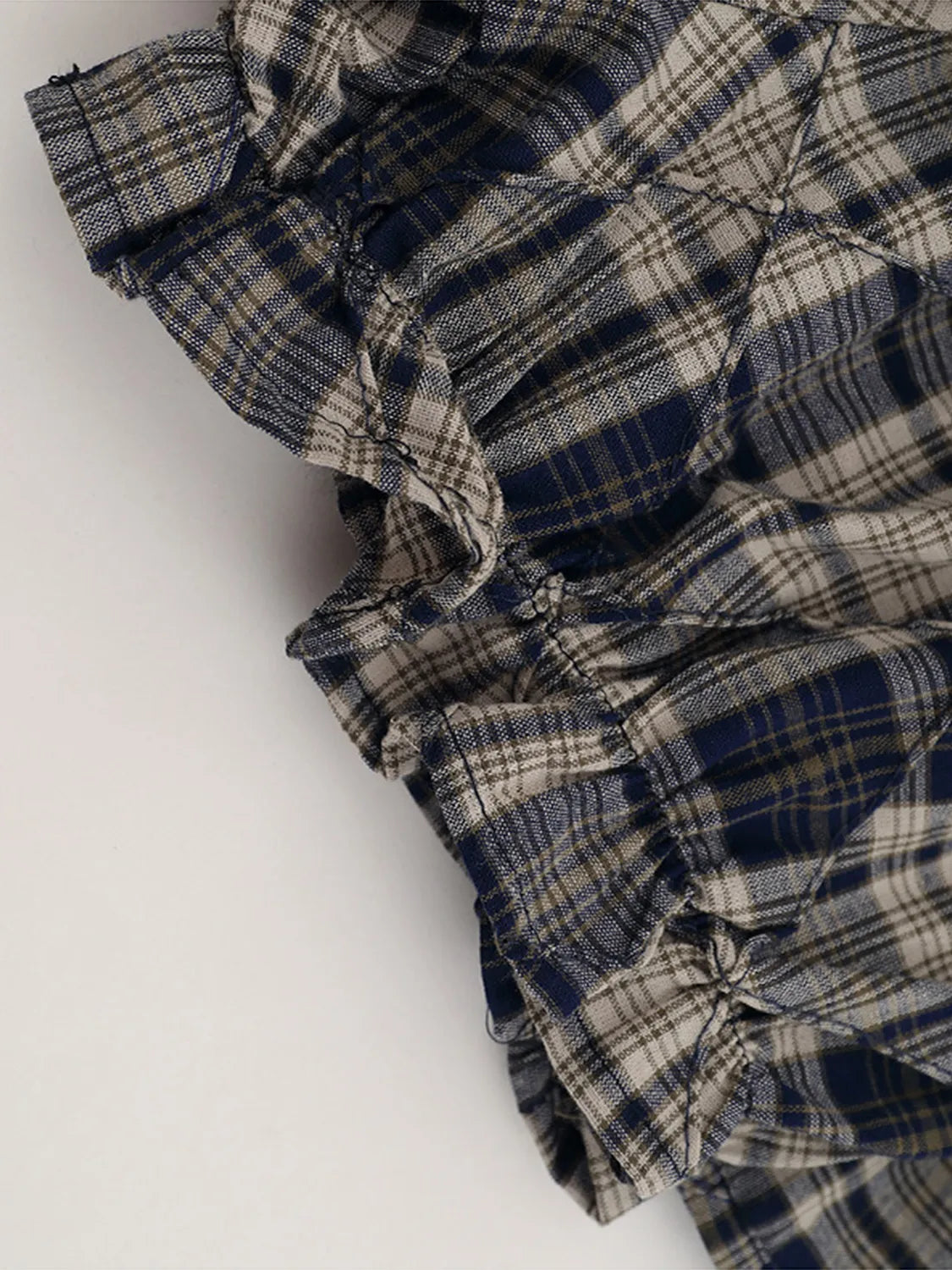 Drawstring Plaid Skort - Tigbul's Variety Fashion Shop