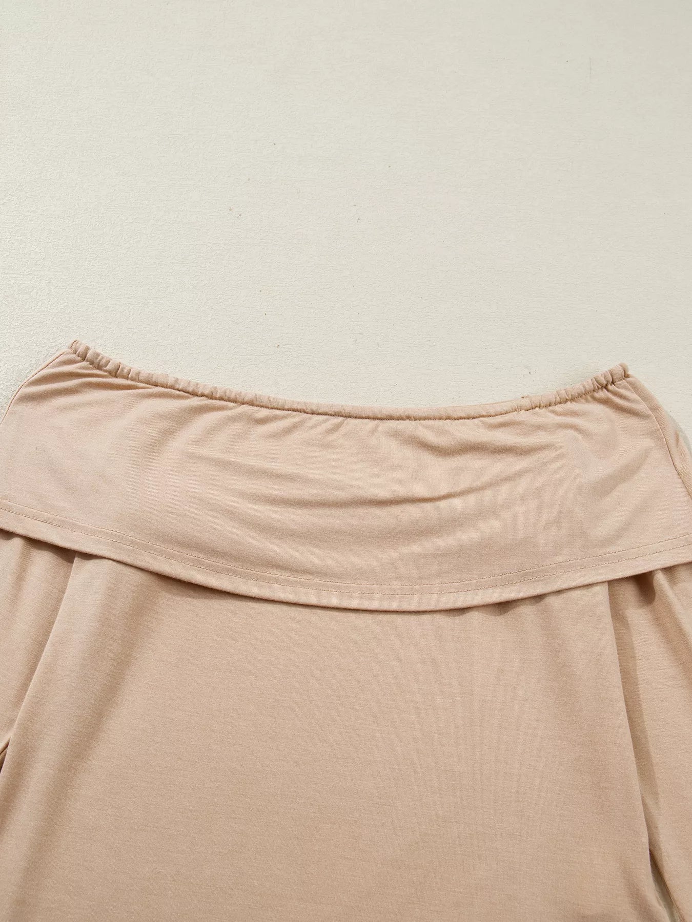 Off Shoulder Long Sleeve Slim Top - Tigbul's Variety Fashion Shop