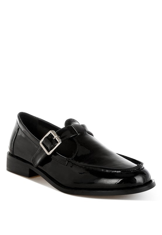 Swenson Patent Pleather Mary Jane Loafers - Tigbul's Variety Fashion Shop