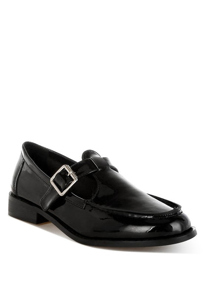 Swenson Patent Pleather Mary Jane Loafers - Tigbul's Variety Fashion Shop