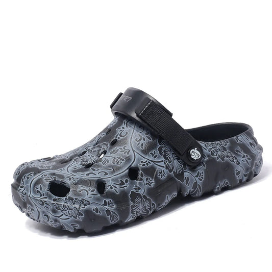 Men's Floral Pattern Comfort Sandals - Tigbul's Variety Fashion Shop