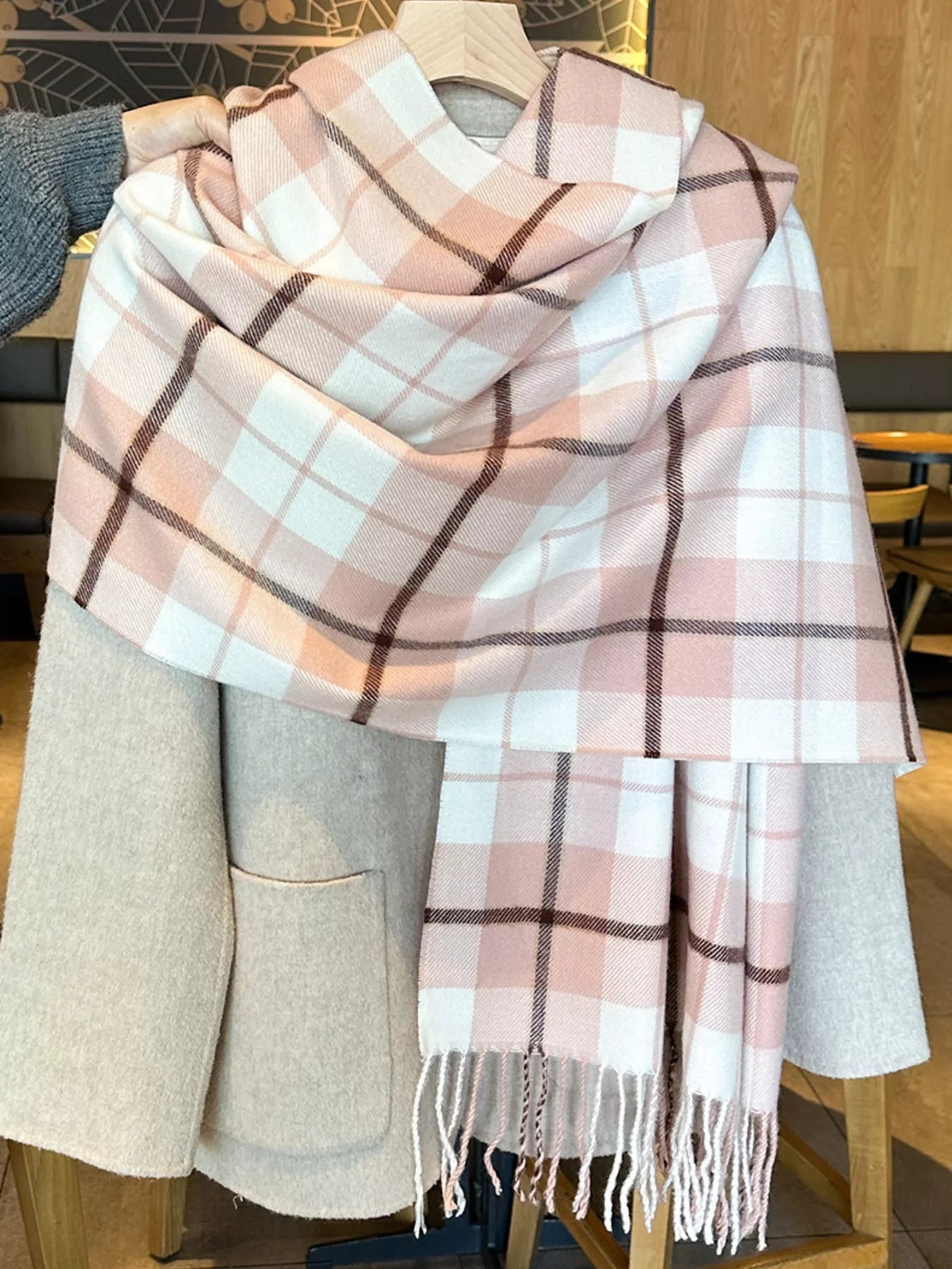 Classic Plaid Fringe Scarf - Tigbul's Variety Fashion Shop