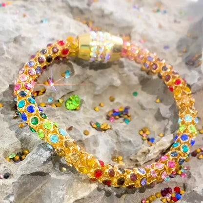 Multi-Colored Crystal Bracelet - Tigbul's Variety Fashion Shop