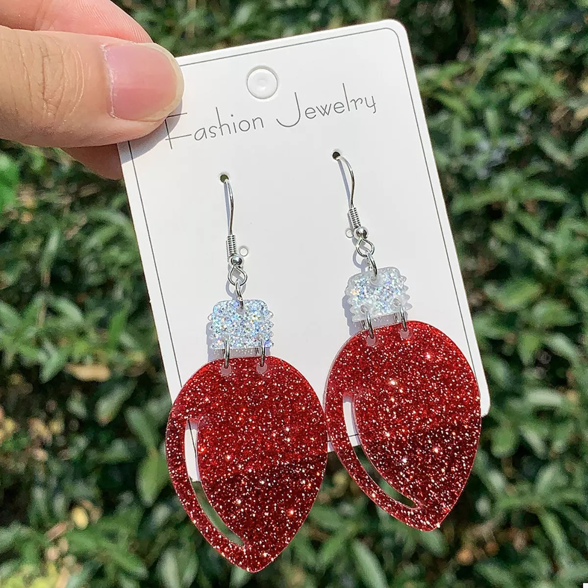 Christmas Glitter Bulb Drop Earrings - Tigbul's Variety Fashion Shop