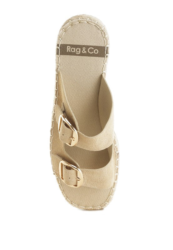 Kuopa Genuine Soft Leather Espadrille Flatform - Tigbul's Variety Fashion Shop