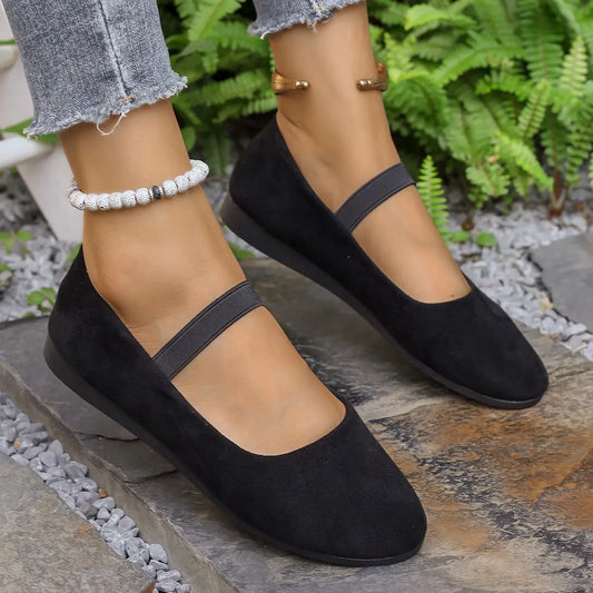 Round Toe Flats Slip-Ons - Tigbul's Variety Fashion Shop