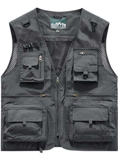 Men's Size Small to 6XL Zip Up Vest with Pockets Plus - Tigbul's Variety Fashion Shop