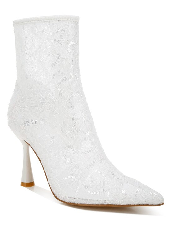 Samia Sequin Lace Boots - Tigbul's Variety Fashion Shop