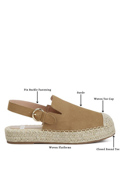 Affie Genuine Suede Slingback Strap Espadrilles - Tigbul's Variety Fashion Shop