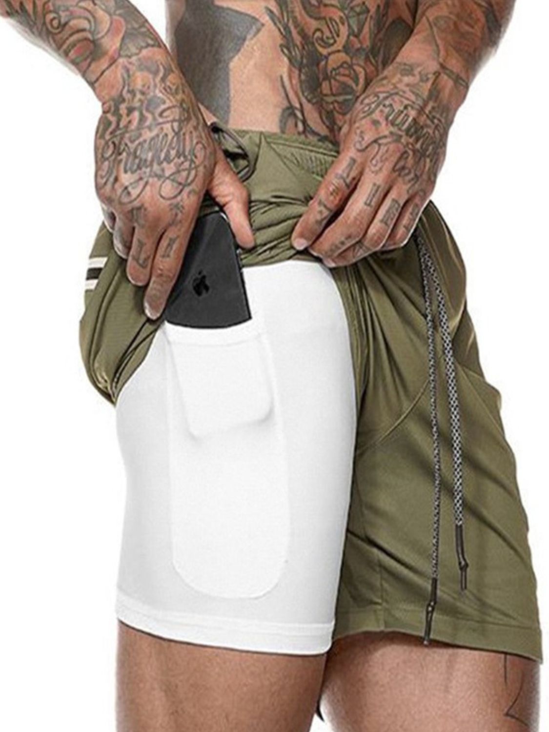 Men's Plus Size Drawstring Active Shorts - Tigbul's Variety Fashion Shop
