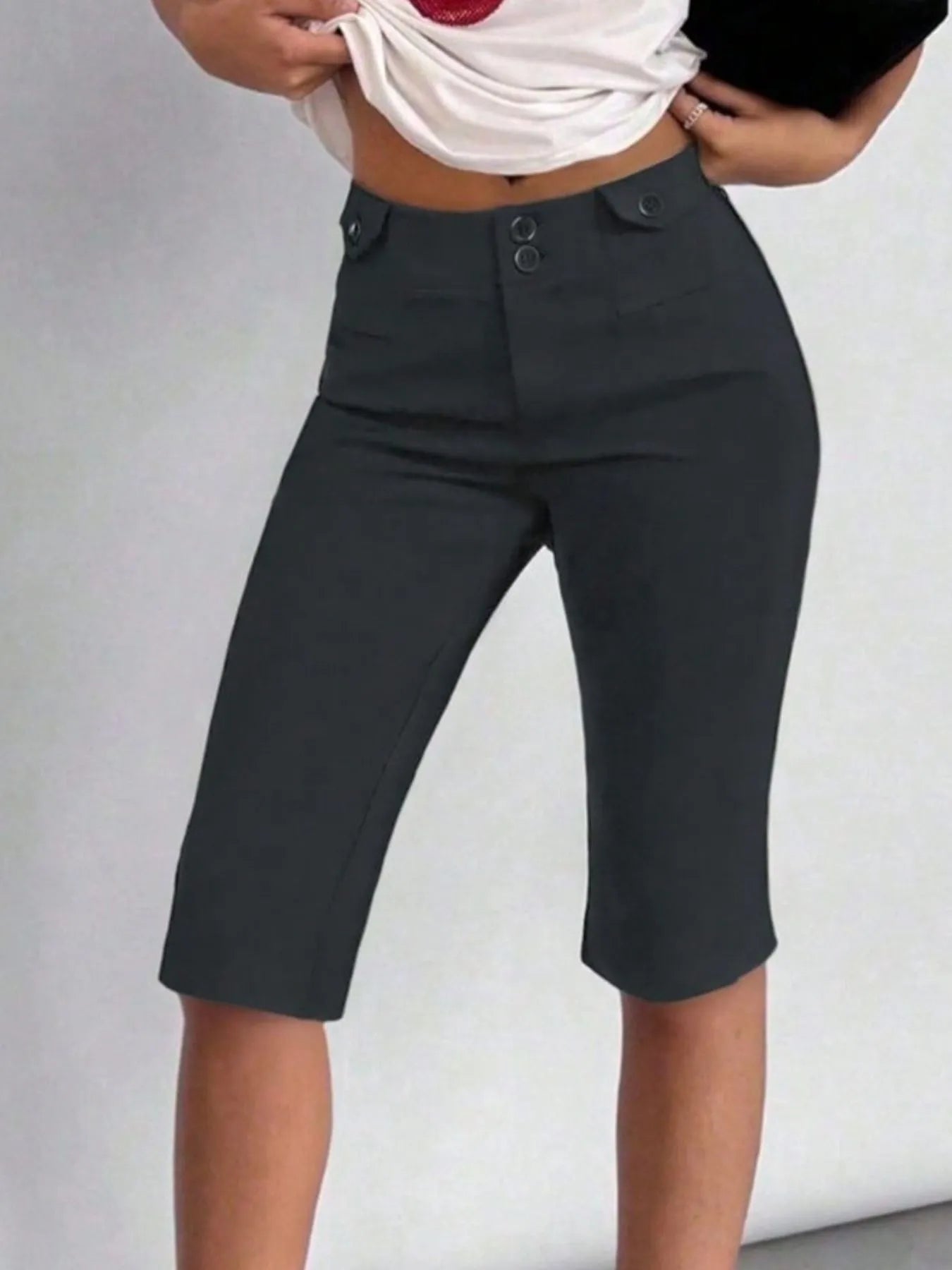 High-Waisted Shorts - Tigbul's Variety Fashion Shop
