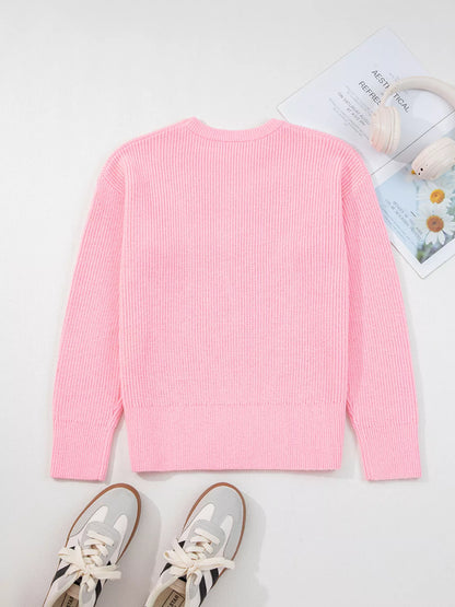 Merry Candy Cane Christmas Crew Neck Sweater - Tigbul's Variety Fashion Shop