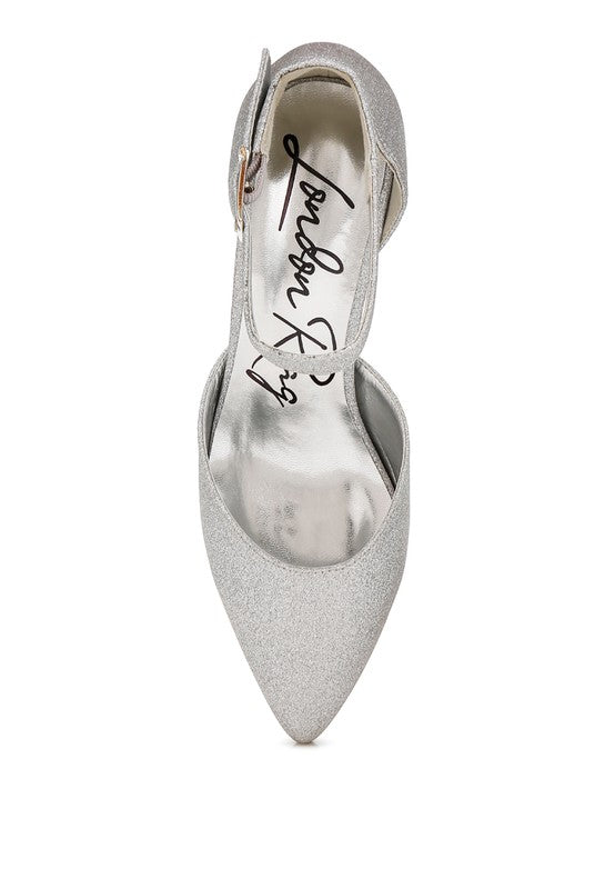 Taznia Glitter Block Heel Sandals - Tigbul's Variety Fashion Shop